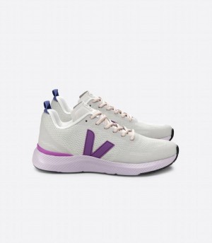 Men's Veja Impala Engineered-mesh Cosmos Running Shoes White Purple | ZOT7043CJ