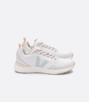 Men's Veja Impala Engineered-mesh Eggshell Menthol Running Shoes White Grey | CYD5534QT