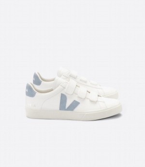 Men's Veja Recife Chromefree Leather Low-Top Sneakers White Grey | ZSI8930SI