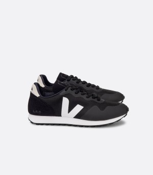 Men's Veja Sdu B-mesh Running Shoes Black White | CFX8663ZS