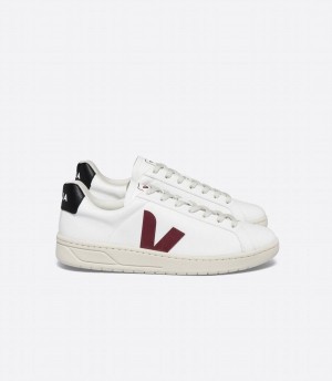 Men's Veja Urca Cwl Low-Top Sneakers White Red Black | KLR7639GK