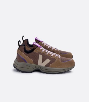 Men's Veja Venturi Alveomesh X Reformation Walnut Running Shoes Dark Brown Purple | OIH4986MF