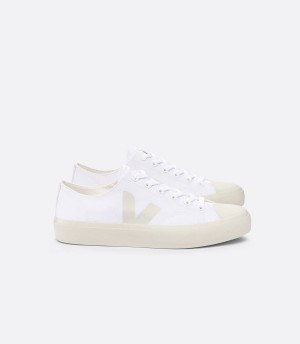 Men's Veja Wata II Low Canvas Low-Top Sneakers White | XYZ6189SD