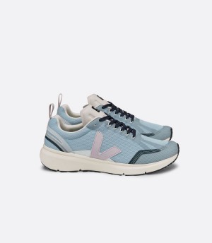 Women's Veja Condor 2 Alveomesh Parme Running Shoes Blue Pink | XRY9867DQ