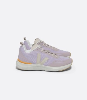 Women's Veja Impala Engineered-mesh Parme Sable Running Shoes Purple White | WHR2846ZM