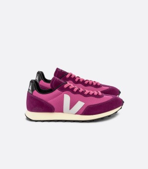 Women's Veja Rio Branco Alveomesh Lotus Running Shoes Purple White | MLT7092GH