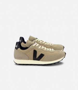 Women's Veja Rio Branco Ripstop Running Shoes Brown Black | LKD211BY