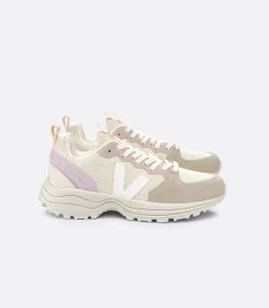 Women's Veja Venturi J-mesh Juta Running Shoes Beige White | SCB192GM