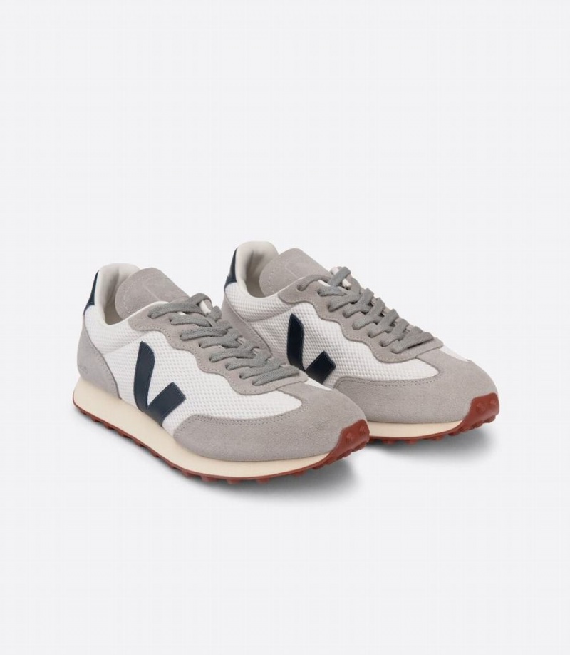 Men's Veja Rio Branco Alveomesh Boat Running Shoes Light Grey White | VYL6759CJ