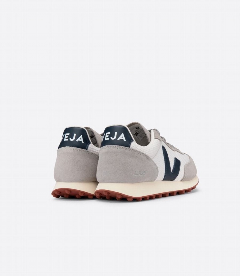 Men's Veja Rio Branco Alveomesh Boat Running Shoes Light Grey White | VYL6759CJ