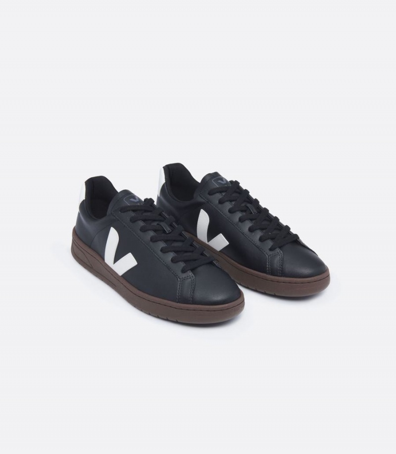 Men's Veja Urca Cwl Low-Top Sneakers Black White | KMQ6093OW