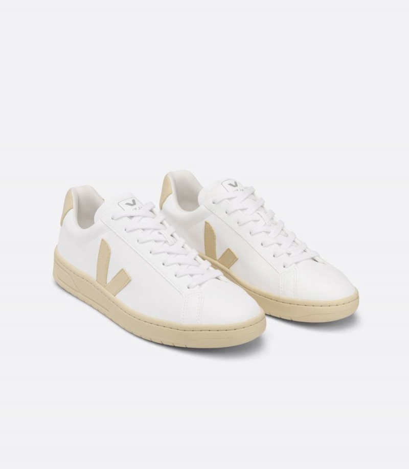 Men's Veja Urca Cwl Low-Top Sneakers White Beige | WBQ7844DX