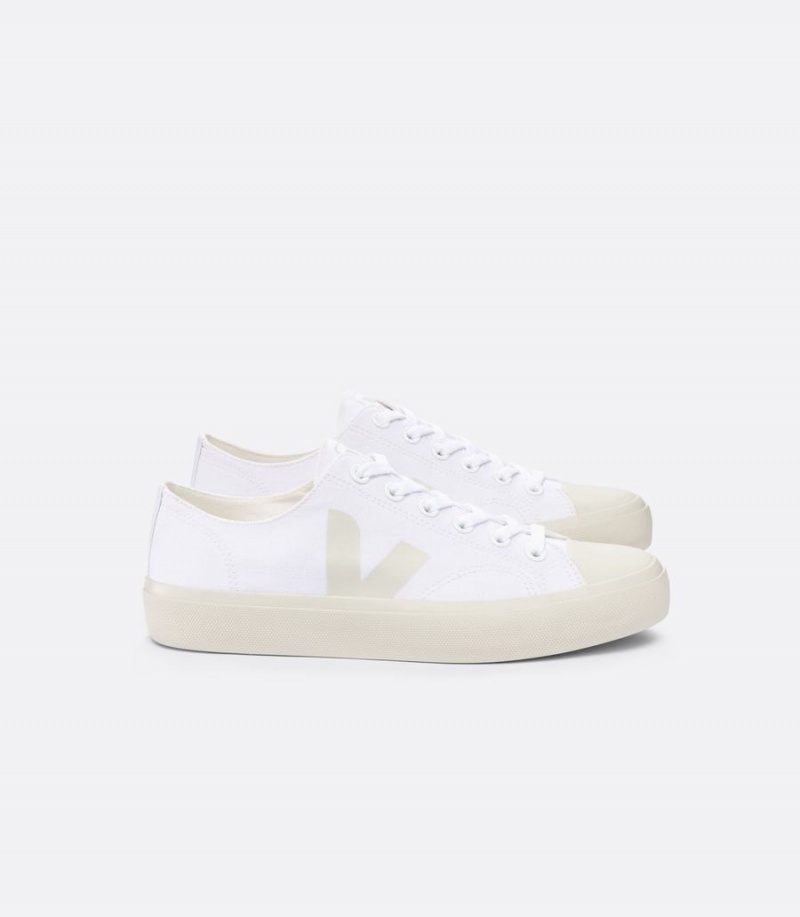 Men\'s Veja Wata II Low Canvas Low-Top Sneakers White | XYZ6189SD