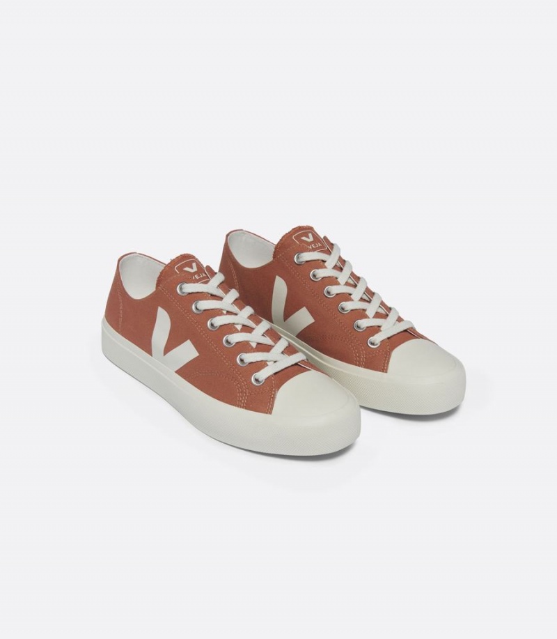 Men's Veja Wata II Low Canvas Low-Top Sneakers Orange | AOI6235XI