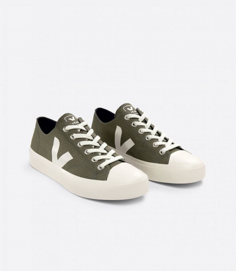 Men's Veja Wata II Low Ripstop Low-Top Sneakers Dark Green | ZKM42CX