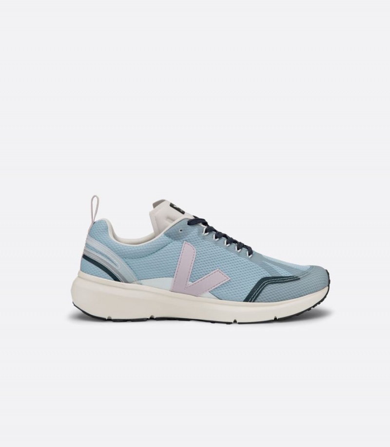 Women's Veja Condor 2 Alveomesh Parme Running Shoes Blue Pink | XRY9867DQ