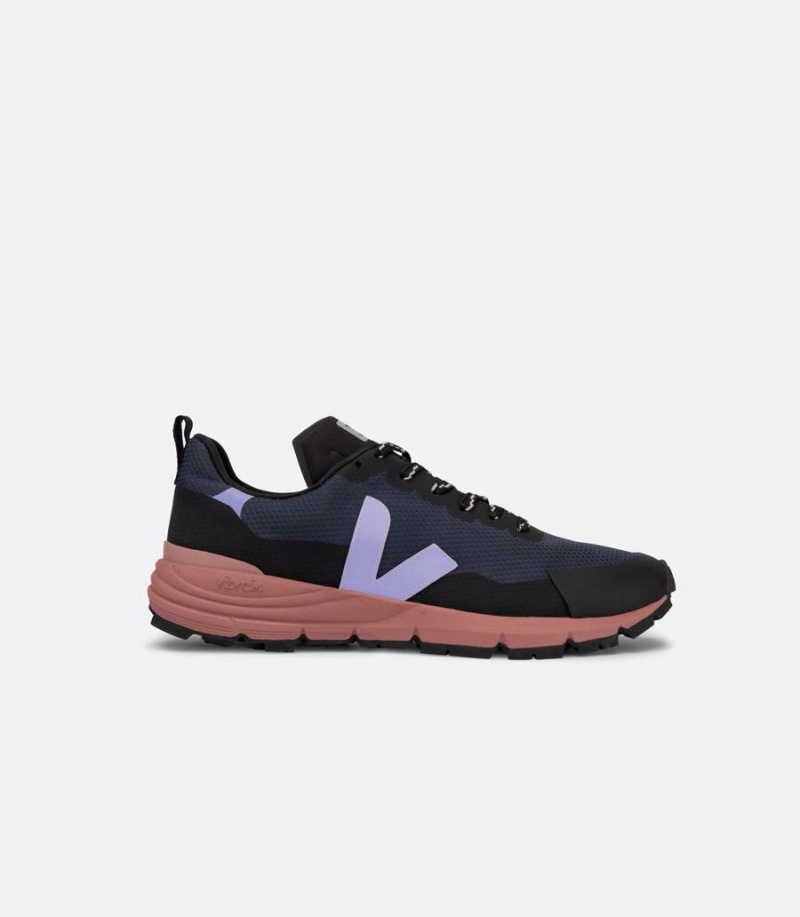 Women's Veja Dekkan Alveomesh Boat Running Shoes Black Purple | HJM8671EI