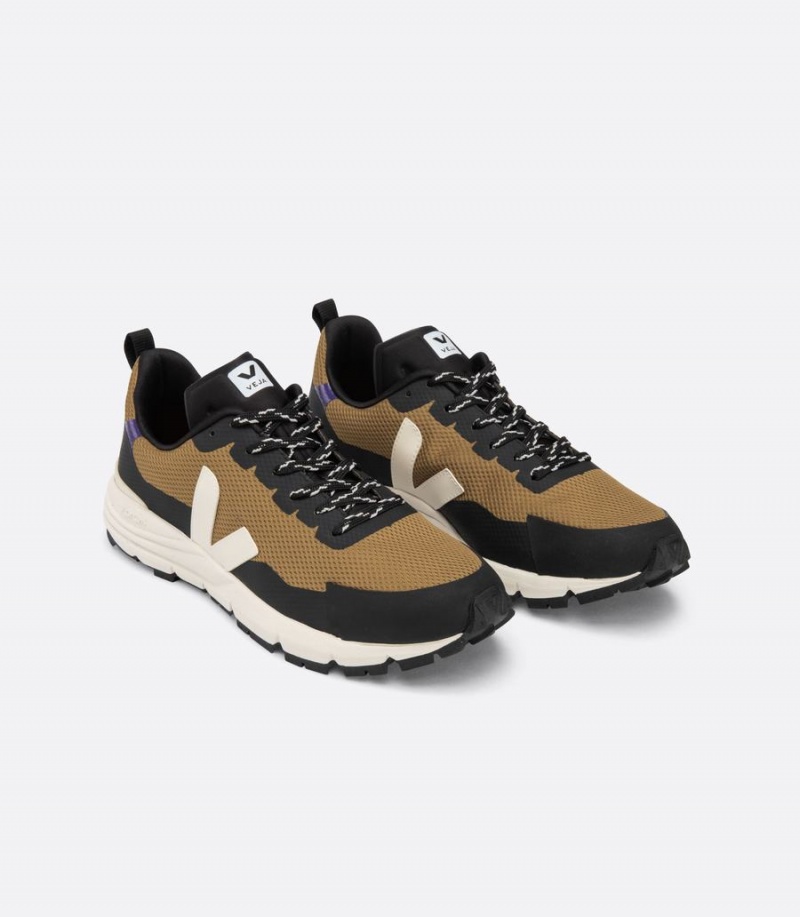 Women's Veja Dekkan Alveomesh Running Shoes Brown Black White | YLK5558FP