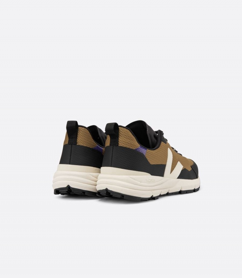 Women's Veja Dekkan Alveomesh Running Shoes Brown Black White | YLK5558FP