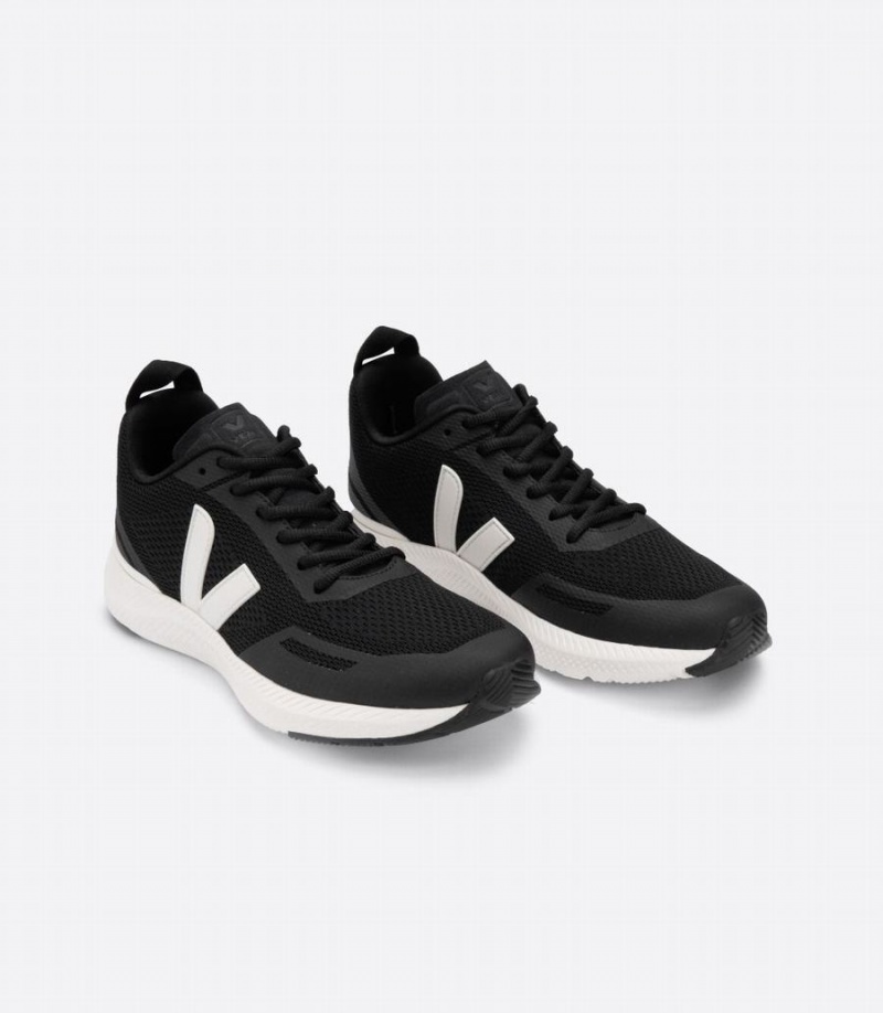 Women's Veja Impala Cream Running Shoes Black White | JAS5411FS