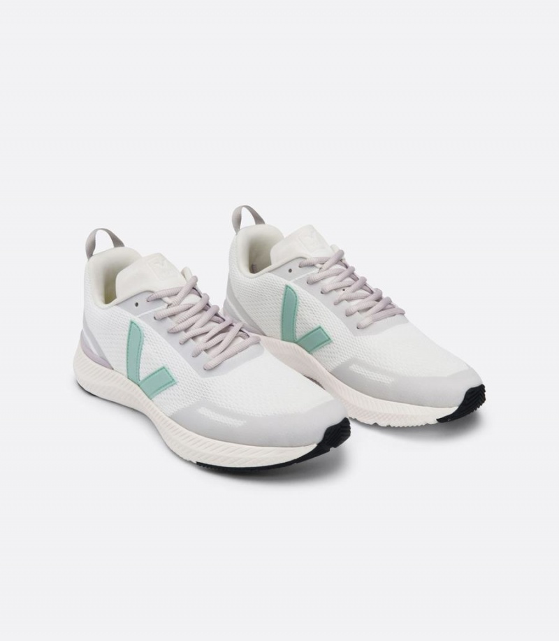 Women's Veja Impala Eggshell Running Shoes White Grey Green | VXM9732CL