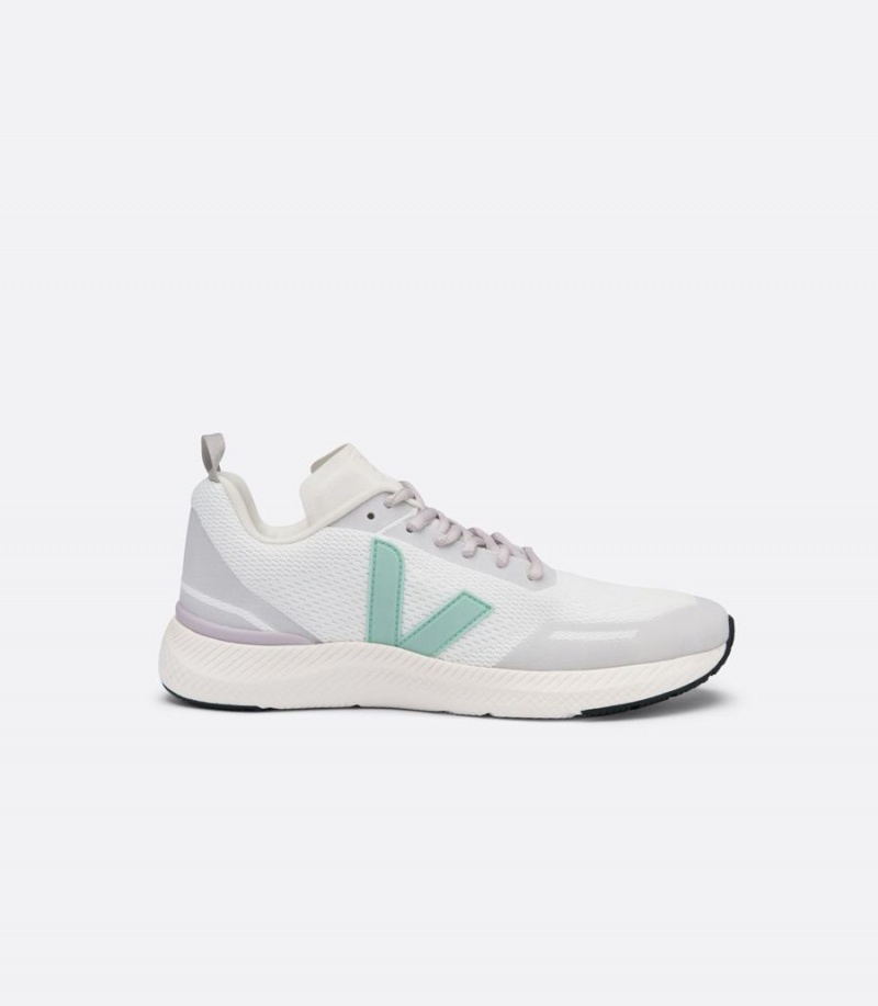 Women's Veja Impala Eggshell Running Shoes White Grey Green | VXM9732CL