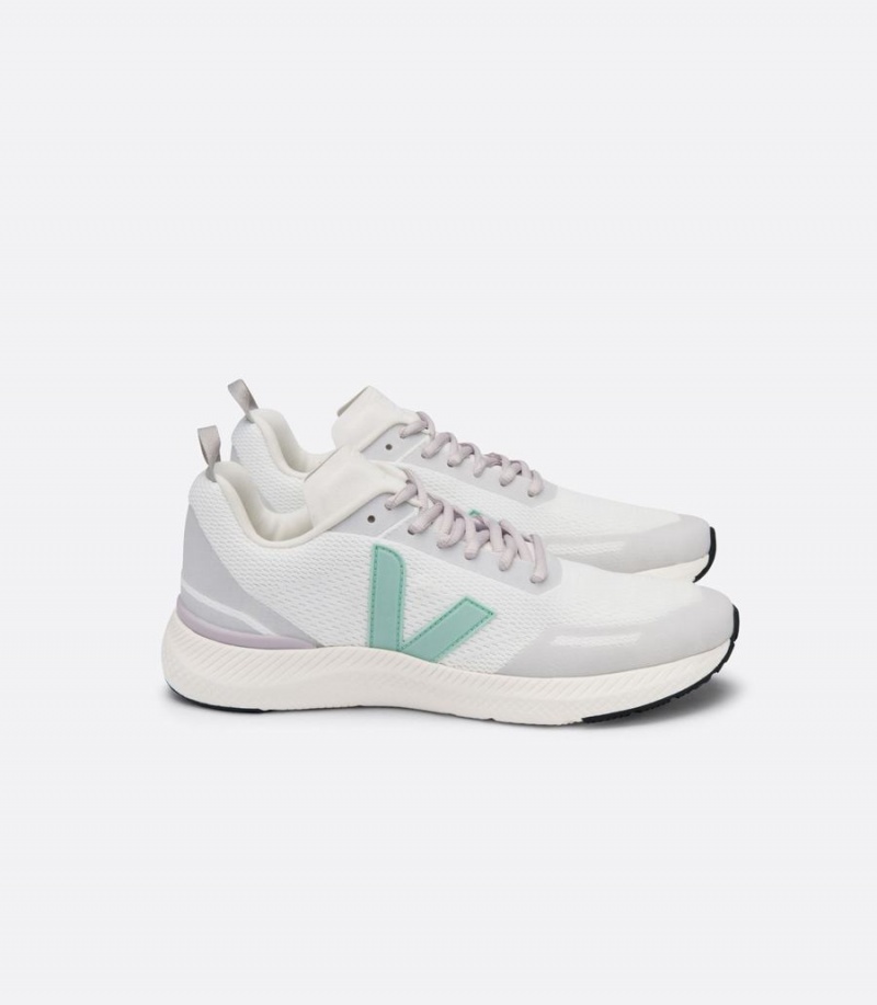 Women\'s Veja Impala Eggshell Running Shoes White Grey Green | VXM9732CL