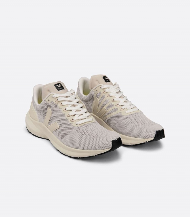 Women's Veja Marlin V-knit Chalk Running Shoes Beige | CLU6514HJ