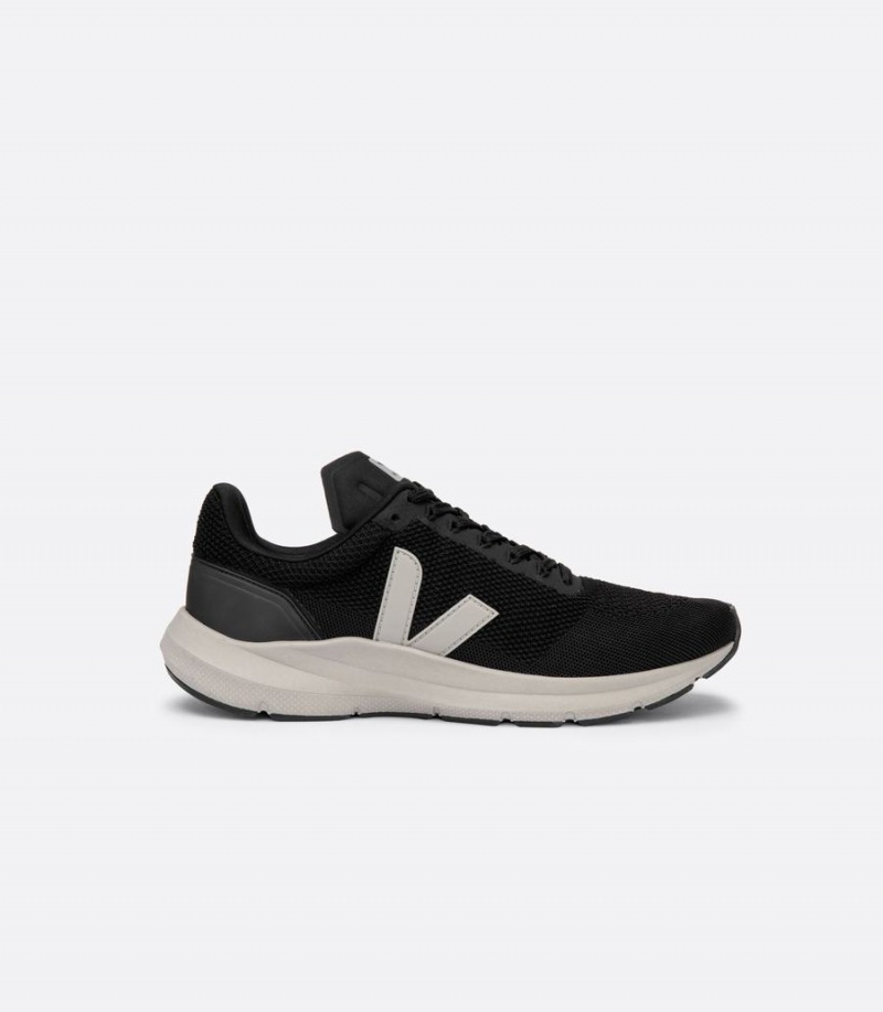 Women's Veja Marlin V-knit Running Shoes Black Grey | RCA8725CD