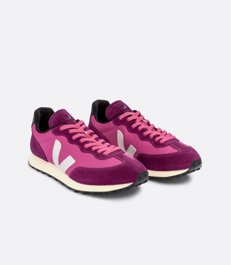 Women's Veja Rio Branco Alveomesh Lotus Running Shoes Purple White | MLT7092GH