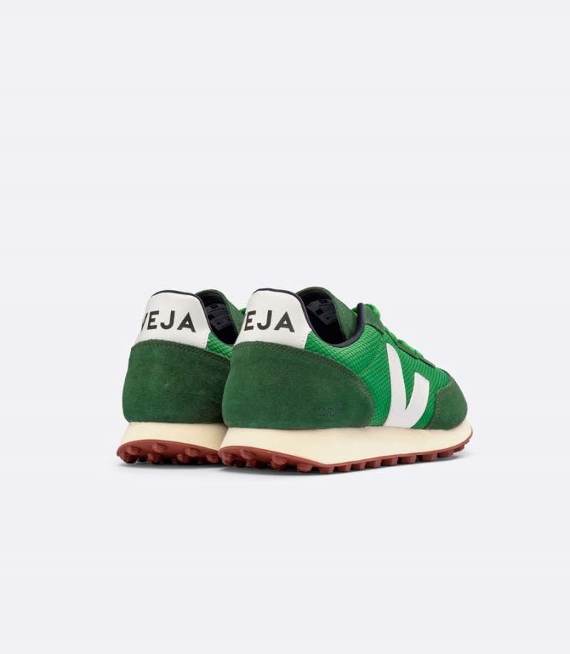 Women's Veja Rio Branco Alveomesh Running Shoes Green White | XDK597OR