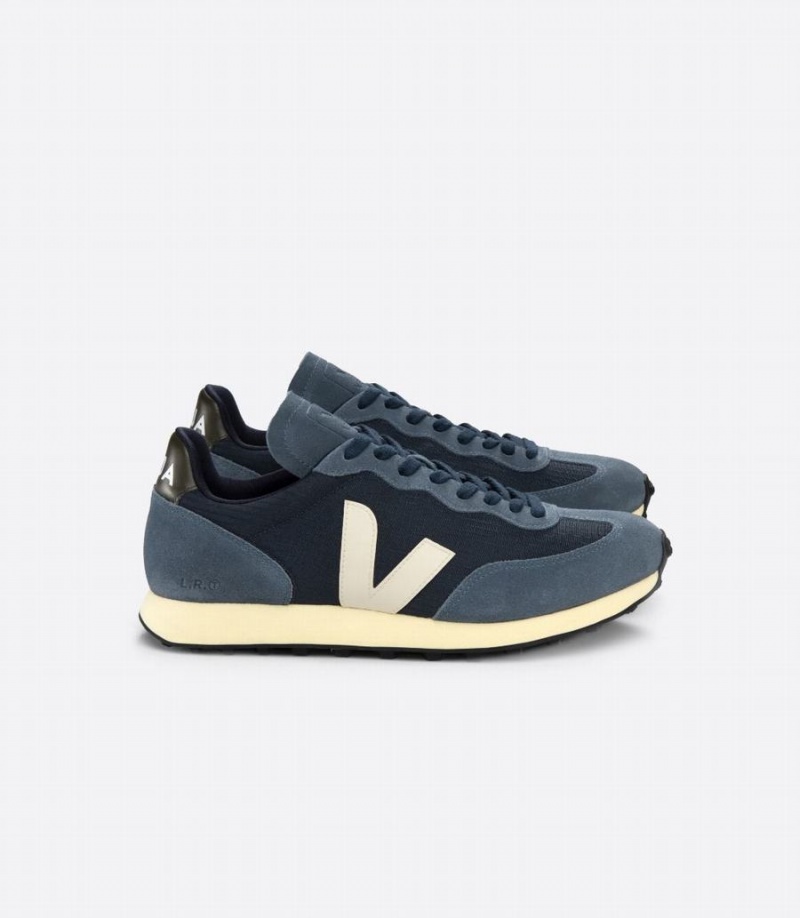 Women\'s Veja Rio Branco Ripstop Boat Running Shoes Blue Black | BEW262DO