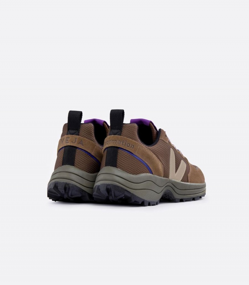 Women's Veja Venturi Alveomesh X Reformation Walnut Running Shoes Dark Brown Purple | VAG5085EP