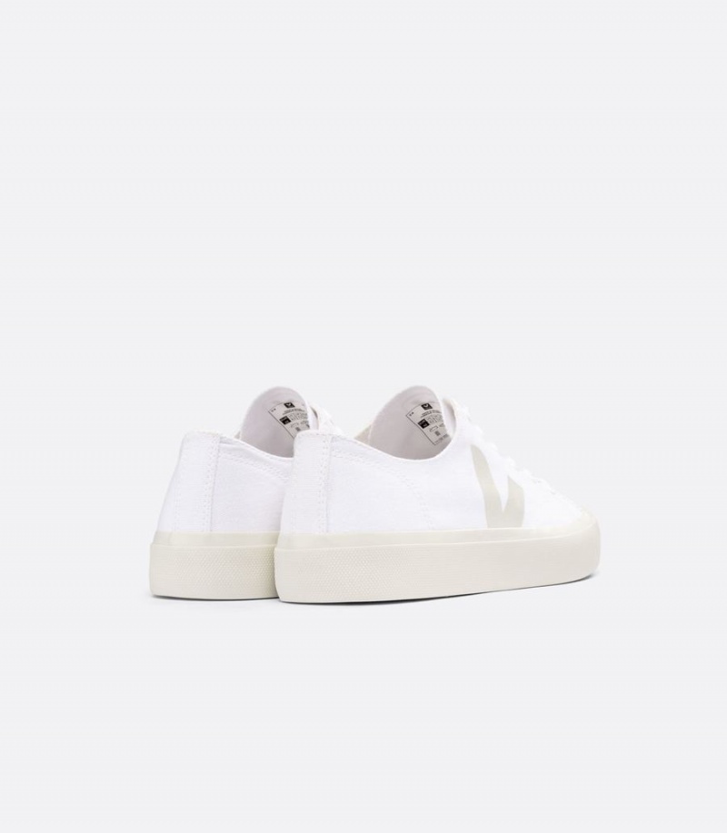 Women's Veja Wata II Low Canvas Low-Top Sneakers White | MLY7627ZU